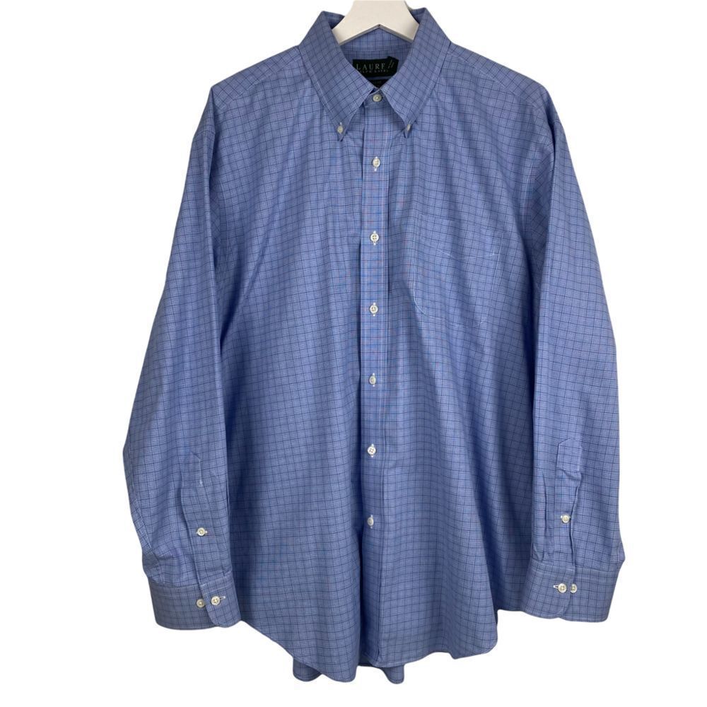 Lauren Ralph Lauren Mens Classic Fit Non-Iron Shirt Size 18 34/35
